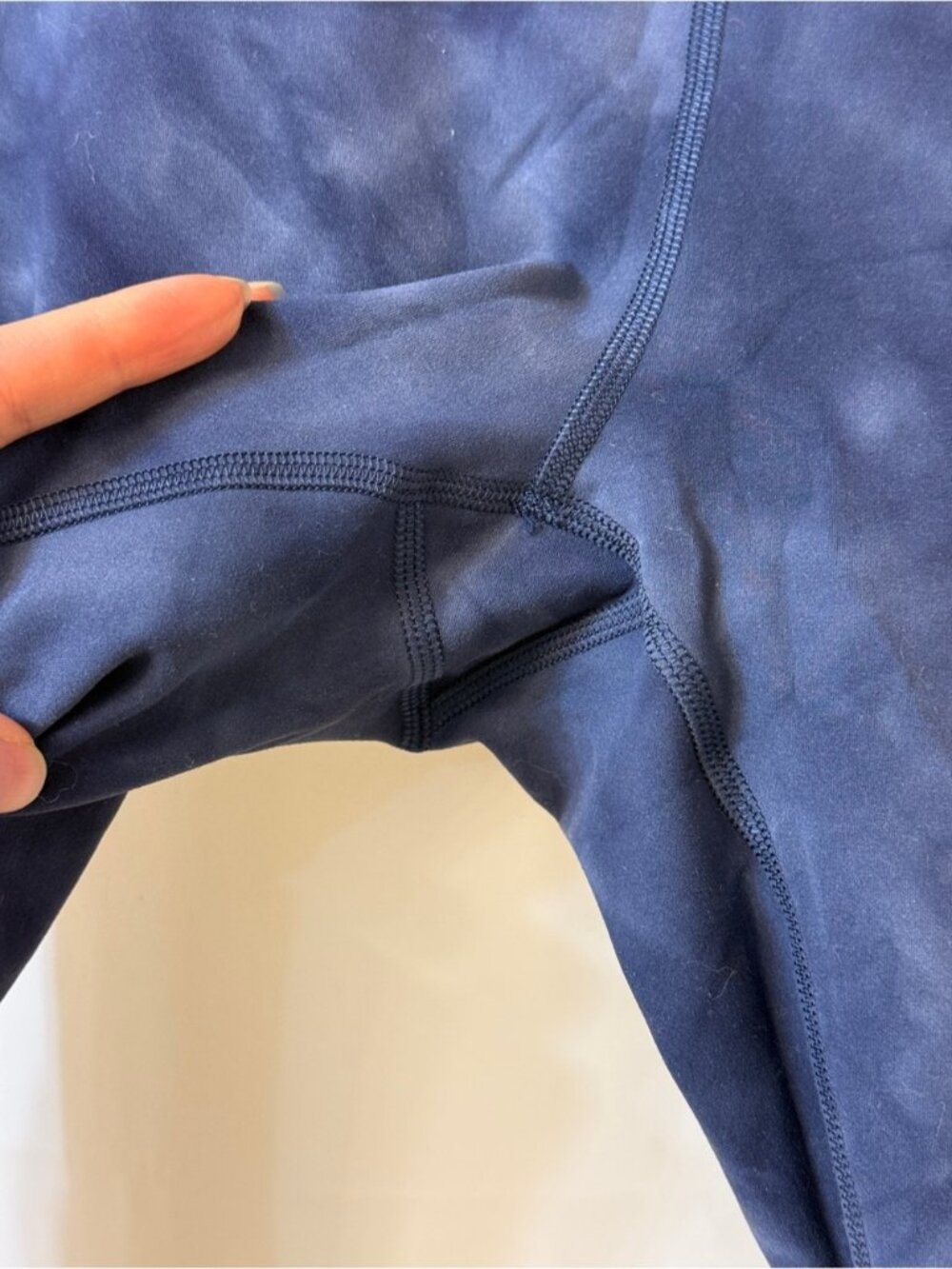 Lululemon Wunder Train High-Rise Tight 25" Diamond Dye Shade Naval Blue Size 8 - Picture 3 of 9
